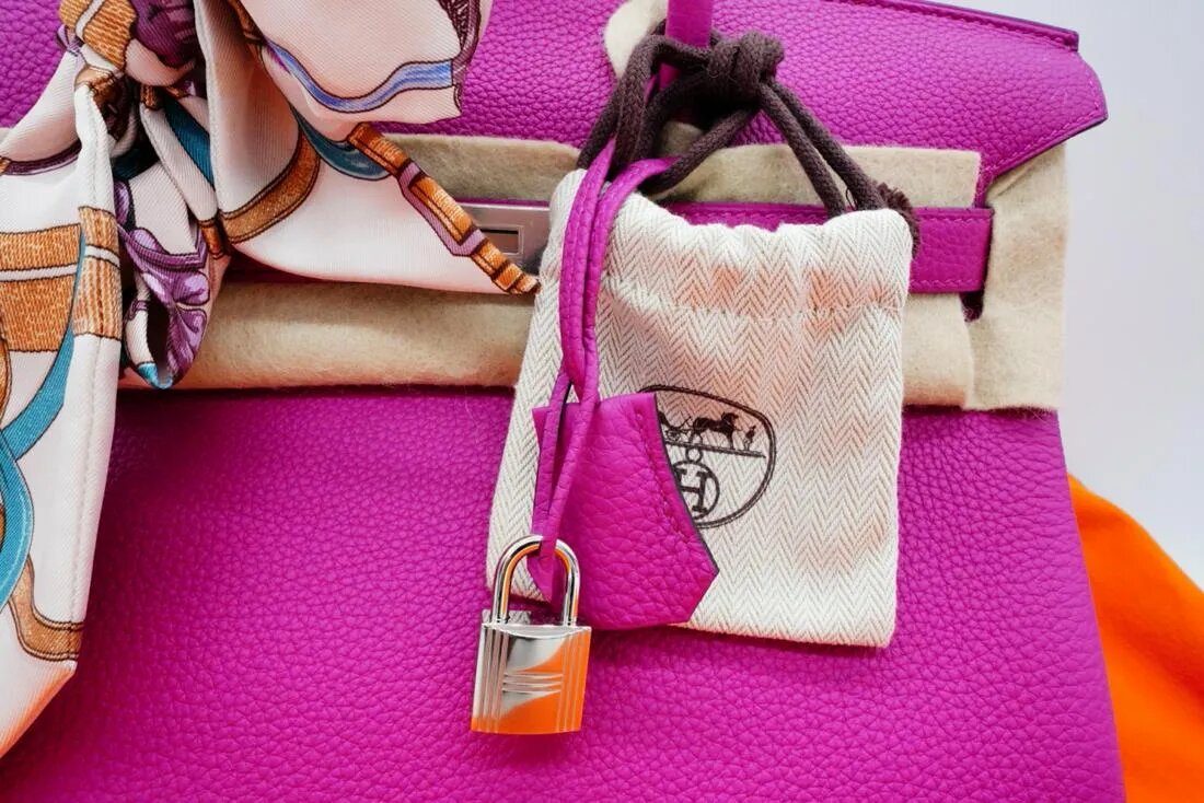 At Auction: Hermes Birkin Handbag Rose Pourpre Ostrich with Palladium  Hardware 30 Pink
